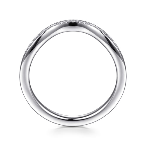 14K White Gold Diamond Matching Wedding Band