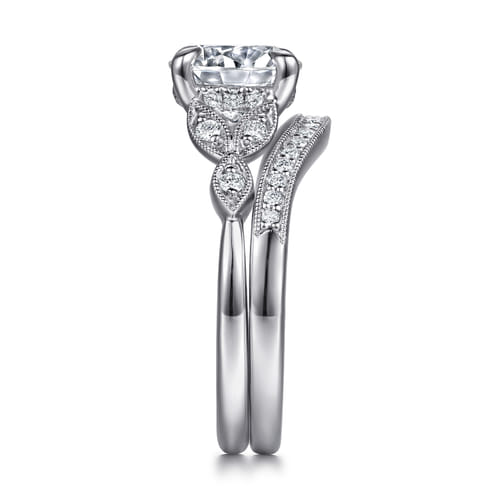 14K White Gold Diamond Matching Wedding Band