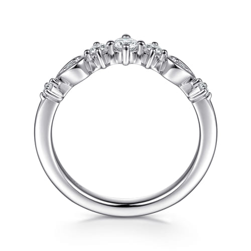 14K White Gold Diamond Matching Wedding Band