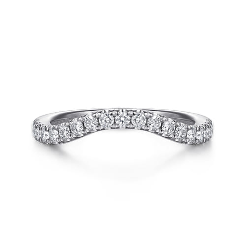 14K White Gold Diamond Matching Wedding Band