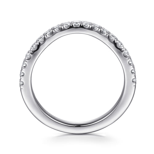 14K White Gold Diamond Matching Wedding Band
