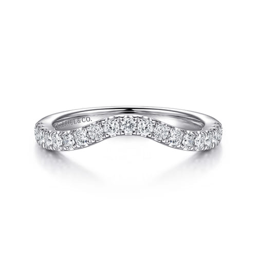 14K White Gold Diamond Matching Wedding Band