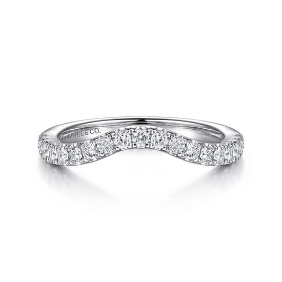 Gabriel - 14K White Gold Diamond Matching Wedding Band