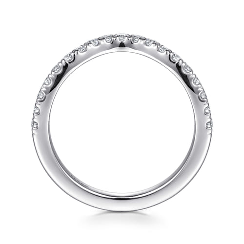 14K White Gold Diamond Matching Wedding Band