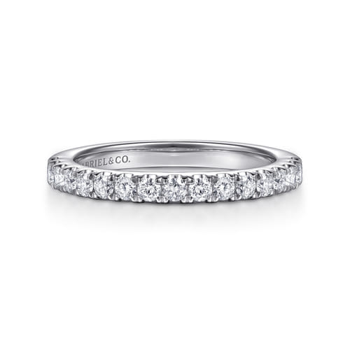 14K White Gold Diamond Matching Wedding Band