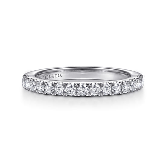 Gabriel - 14K White Gold Diamond Matching Wedding Band