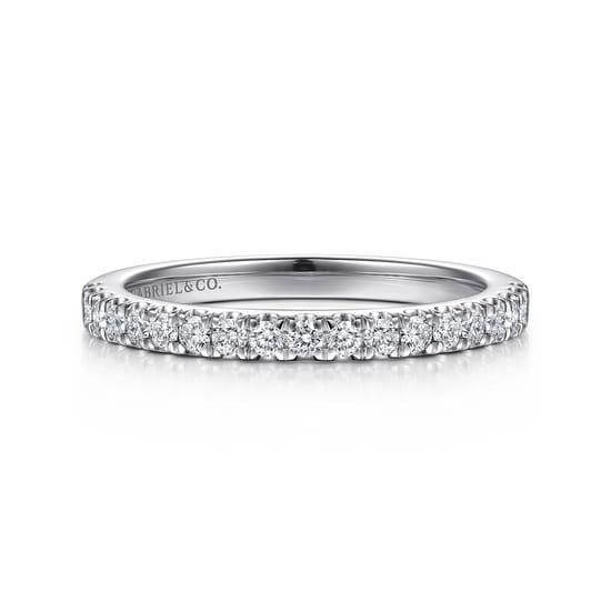 Gabriel - 14K White Gold Diamond Matching Wedding Band