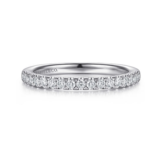 Gabriel - 14K White Gold Diamond Matching Wedding Band