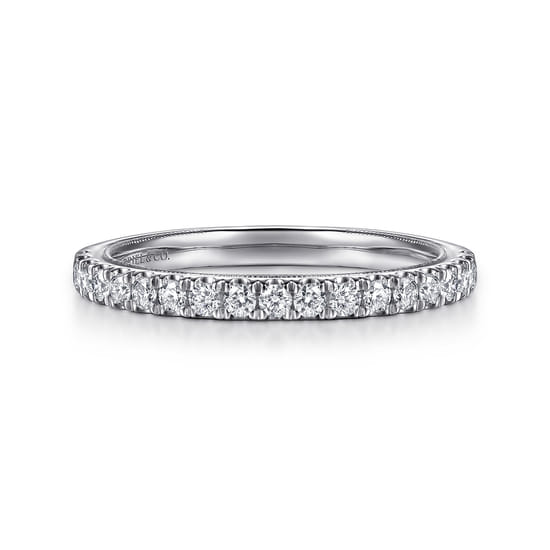 14K White Gold Diamond Matching Wedding Band