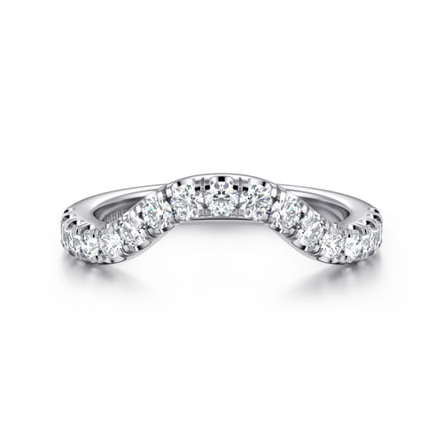 14K White Gold Diamond Matching Wedding Band