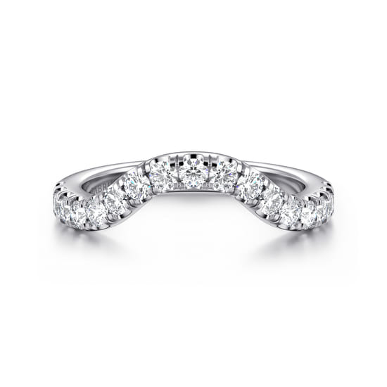 Gabriel - 14K White Gold Diamond Matching Wedding Band