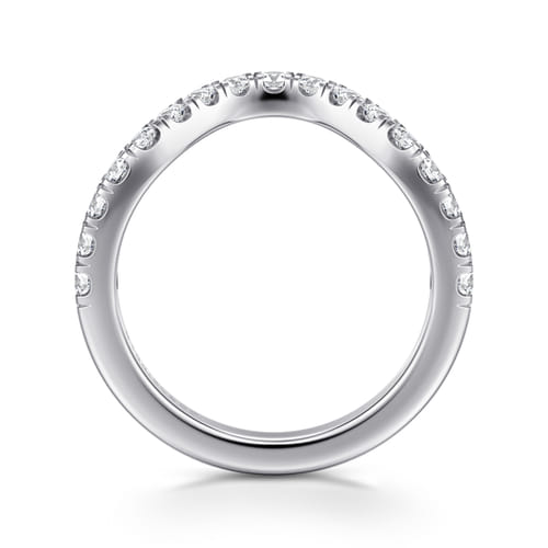 14K White Gold Diamond Matching Wedding Band