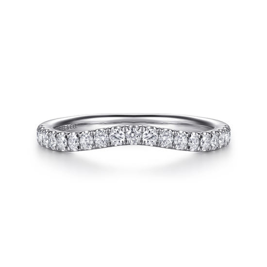 Gabriel - 14K White Gold Diamond Matching Wedding Band