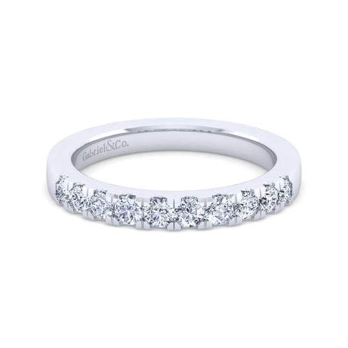 14K White Gold Diamond Matching Wedding Band