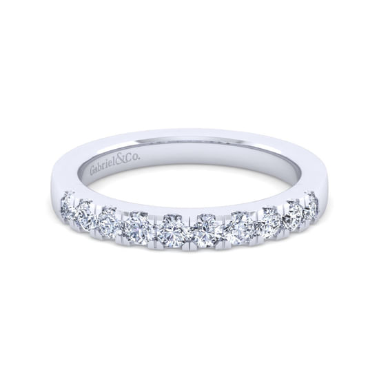 Gabriel - 14K White Gold Diamond Matching Wedding Band