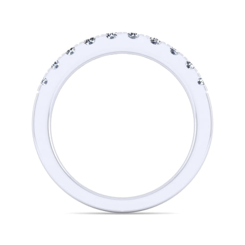 14K White Gold Diamond Matching Wedding Band