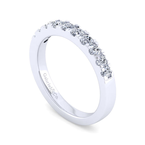 14K White Gold Diamond Matching Wedding Band