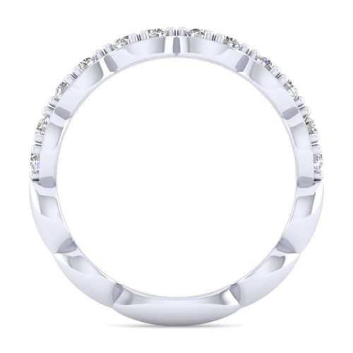 14K White Gold Diamond Matching Wedding Band