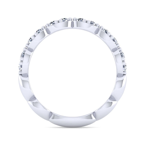 14K White Gold Diamond Matching Wedding Band