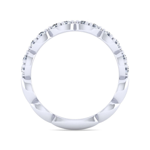 14K White Gold Diamond Matching Wedding Band
