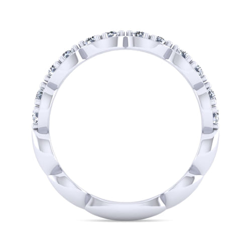 14K White Gold Diamond Matching Wedding Band