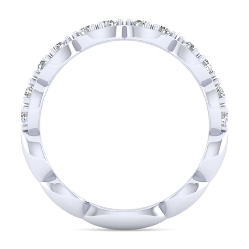 14K White Gold Diamond Matching Wedding Band