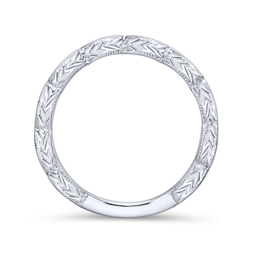 14K White Gold Diamond Matching Wedding Band