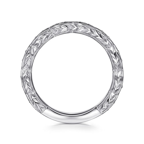 14K White Gold Diamond Matching Wedding Band