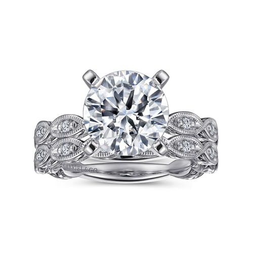 14K White Gold Diamond Matching Wedding Band