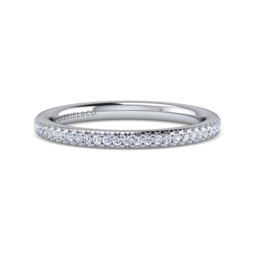 14K White Gold Diamond Matching Wedding Band