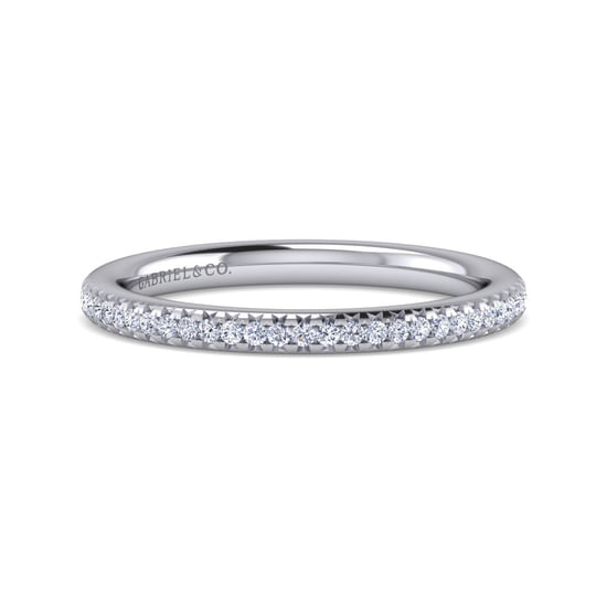 Gabriel - 14K White Gold Diamond Matching Wedding Band