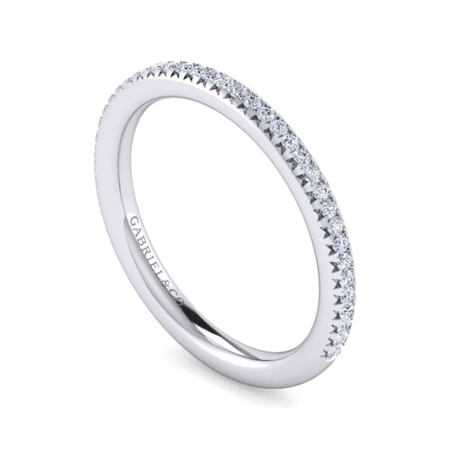 14K White Gold Diamond Matching Wedding Band