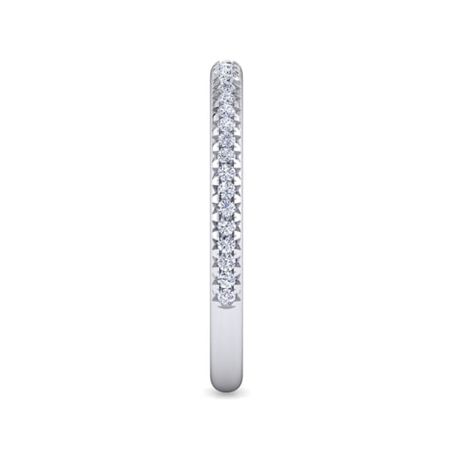 14K White Gold Diamond Matching Wedding Band