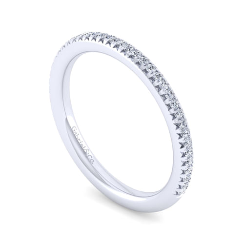 14K White Gold Diamond Matching Wedding Band