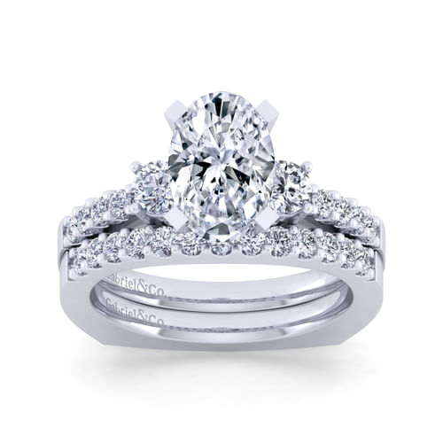 14K White Gold Diamond Matching Wedding Band