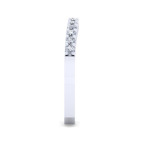14K White Gold Diamond Matching Wedding Band