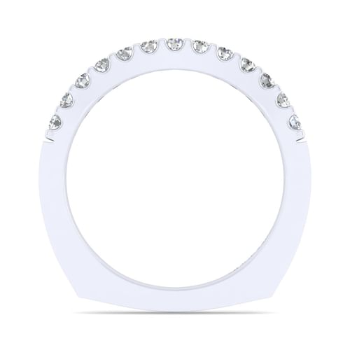 14K White Gold Diamond Matching Wedding Band