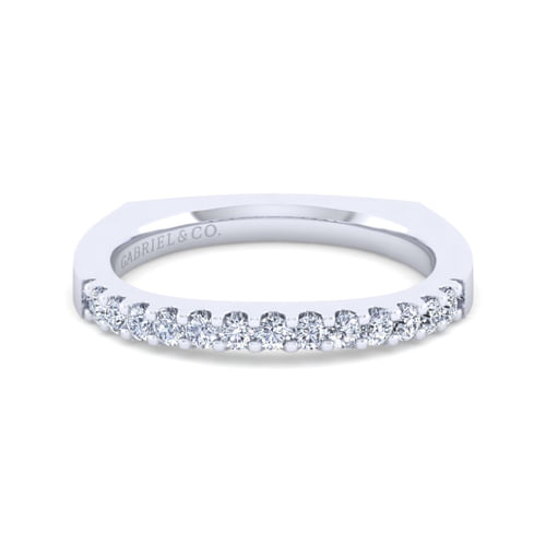 14K White Gold Diamond Matching Wedding Band