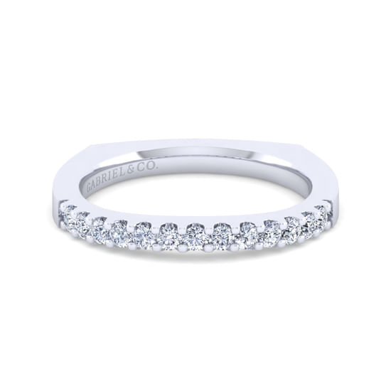 Gabriel - 14K White Gold Diamond Matching Wedding Band