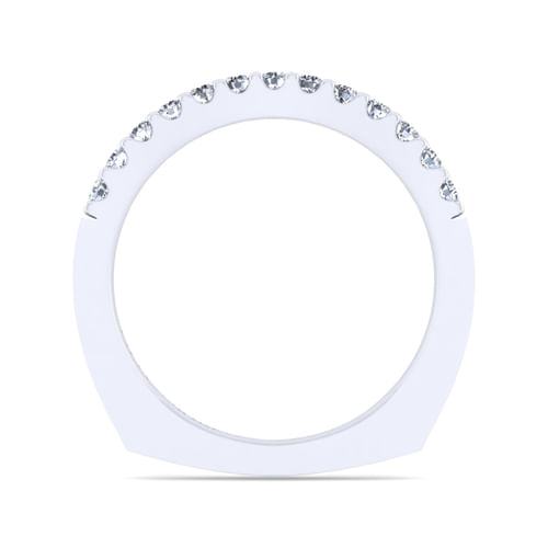 14K White Gold Diamond Matching Wedding Band