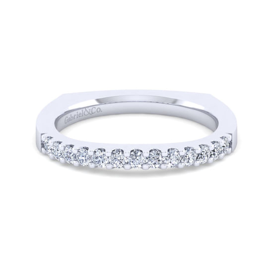 Gabriel - 14K White Gold Diamond Matching Wedding Band