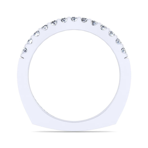 14K White Gold Diamond Matching Wedding Band