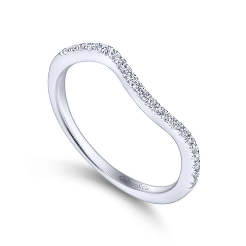14K White Gold Diamond Matching Wedding Band