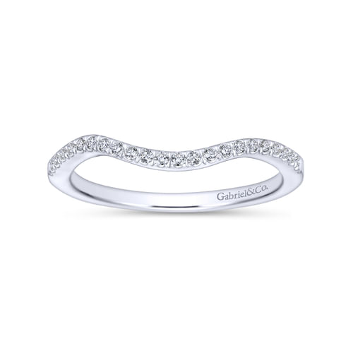 14K White Gold Diamond Matching Wedding Band
