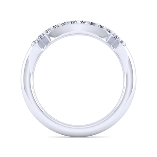 14K White Gold Diamond Matching Wedding Band