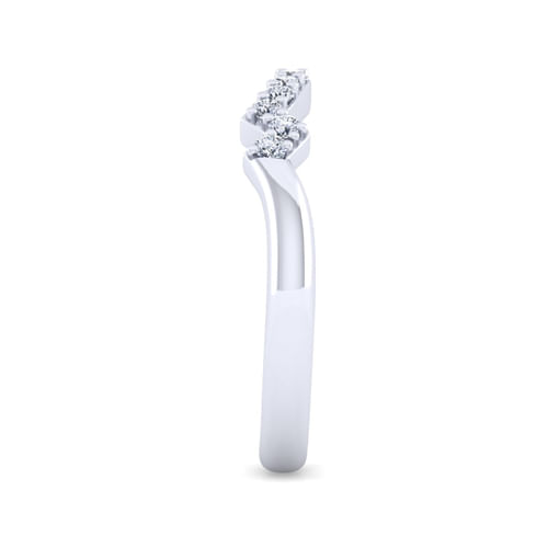 14K White Gold Diamond Matching Wedding Band