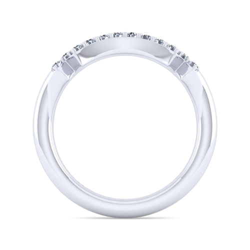 14K White Gold Diamond Matching Wedding Band