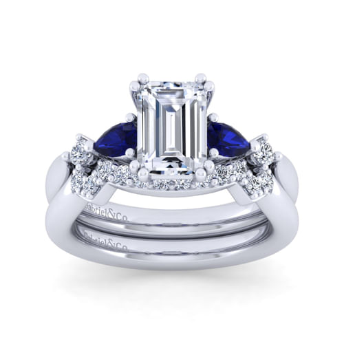 14K White Gold Diamond Matching Wedding Band