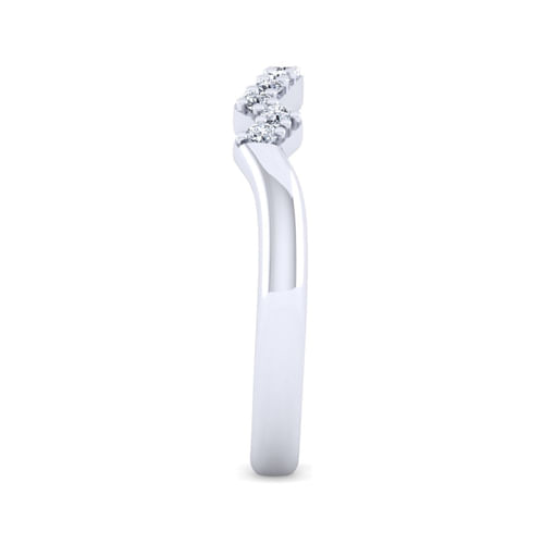 14K White Gold Diamond Matching Wedding Band