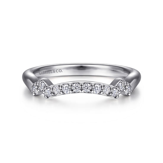 Gabriel - 14K White Gold Diamond Matching Wedding Band